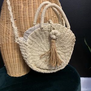 World Market straw purse